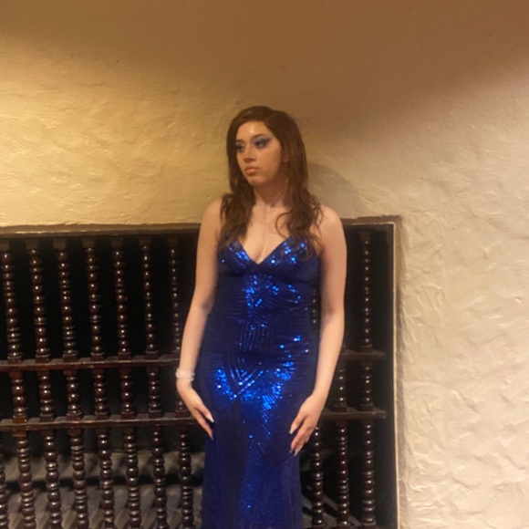Blue Prom Dress - Picture 6 of 7